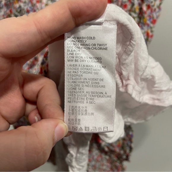 Urban Outfitters Off The Shoulder Ditsy Floral Smock Dress Flowy Medium - Picture 10 of 10